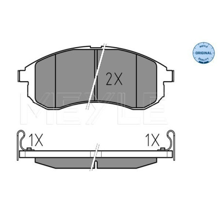 MEYLE 025 238 7914/W Brzdové destičky přední pro Mitsubishi L 200