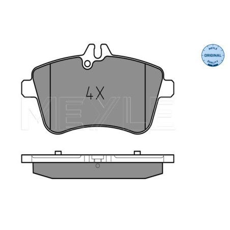MEYLE 025 238 8120 Brzdové platničky predné pre Mercedes B A