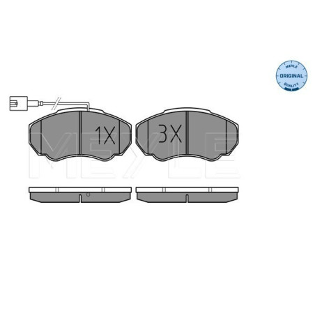 MEYLE 025 239 1719/W Brake Pads Set Front for Ducato Boxer JUMPER