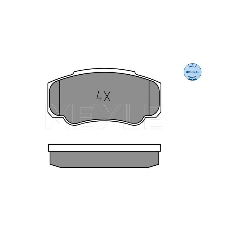 MEYLE 025 239 2120 Bremsbeläge Hinten für JUMPER Ducato Boxer