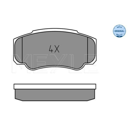 MEYLE 025 239 2120 Brzdové platničky zadné pre JUMPER Ducato Boxer