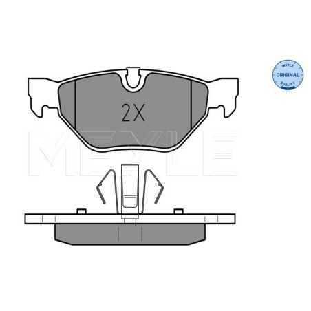 MEYLE 025 239 2617 Brzdové destičky zadní pro BMW 3 1 X1