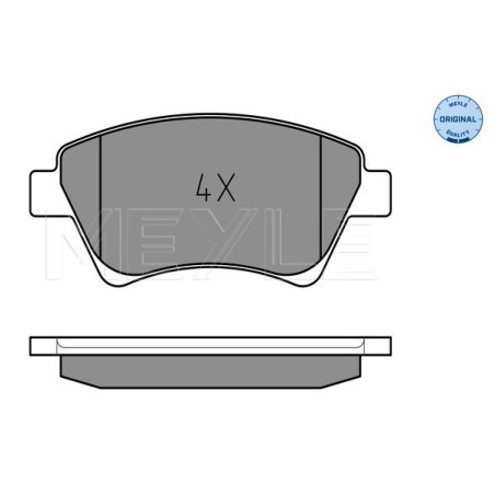 MEYLE 025 239 3018 Bremsbeläge Vorne für Megane Scenic Kangoo