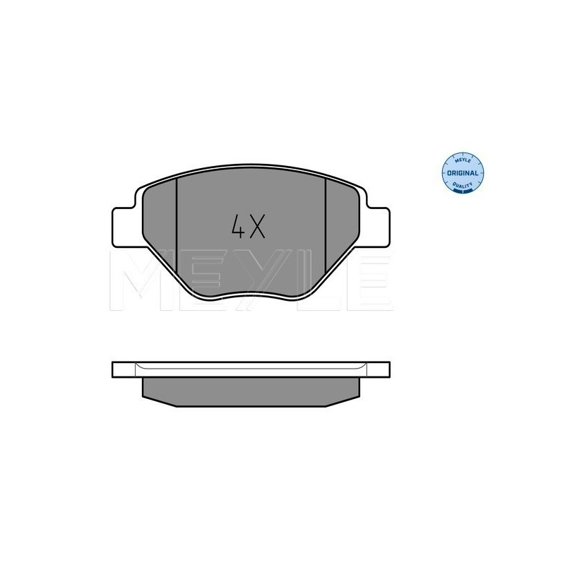 MEYLE 025 239 3418 Bremsbeläge Vorne für Renault Megane