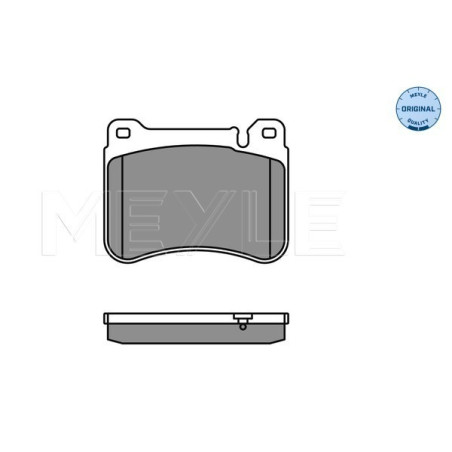 MEYLE 025 239 4516 Brzdové platničky predné pre Mercedes C CLK SLK CLC