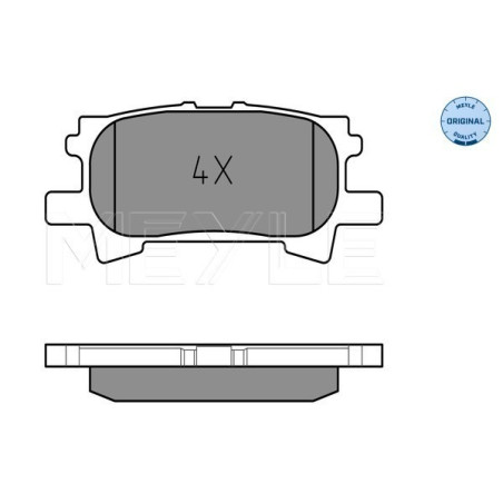 MEYLE 025 239 6715 Brzdové destičky zadní pro Lexus RX