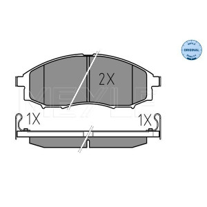 MEYLE 025 239 7017/W Brzdové platničky predné pre Navara NP300 Pathfinder