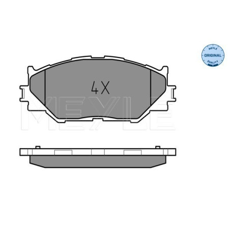MEYLE 025 239 8317 Brzdové destičky přední pro Lexus IS