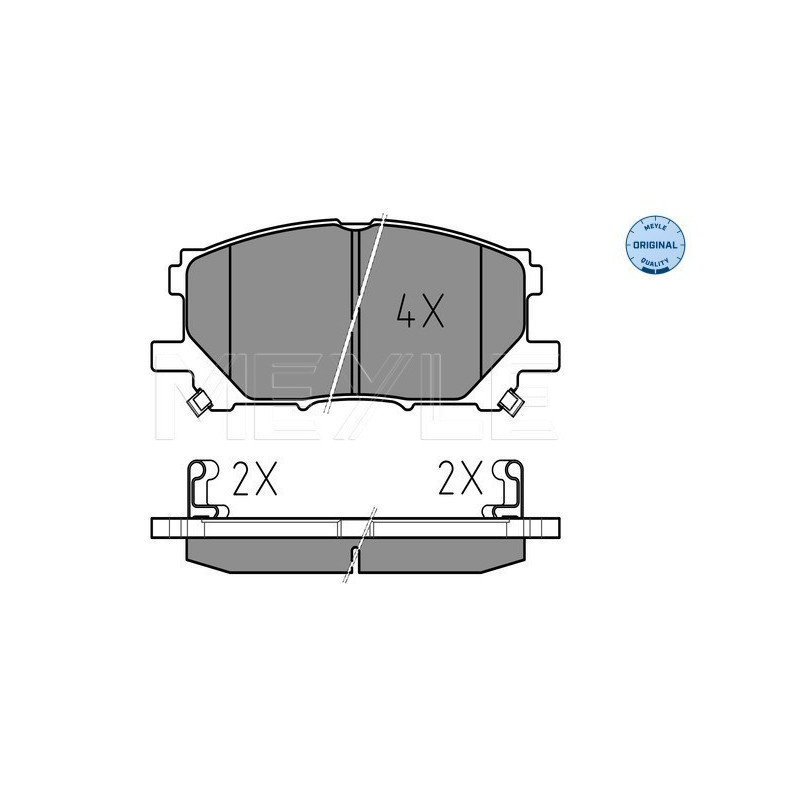 MEYLE 025 239 8916 Brake Pads Set Front for Lexus RC RX GS