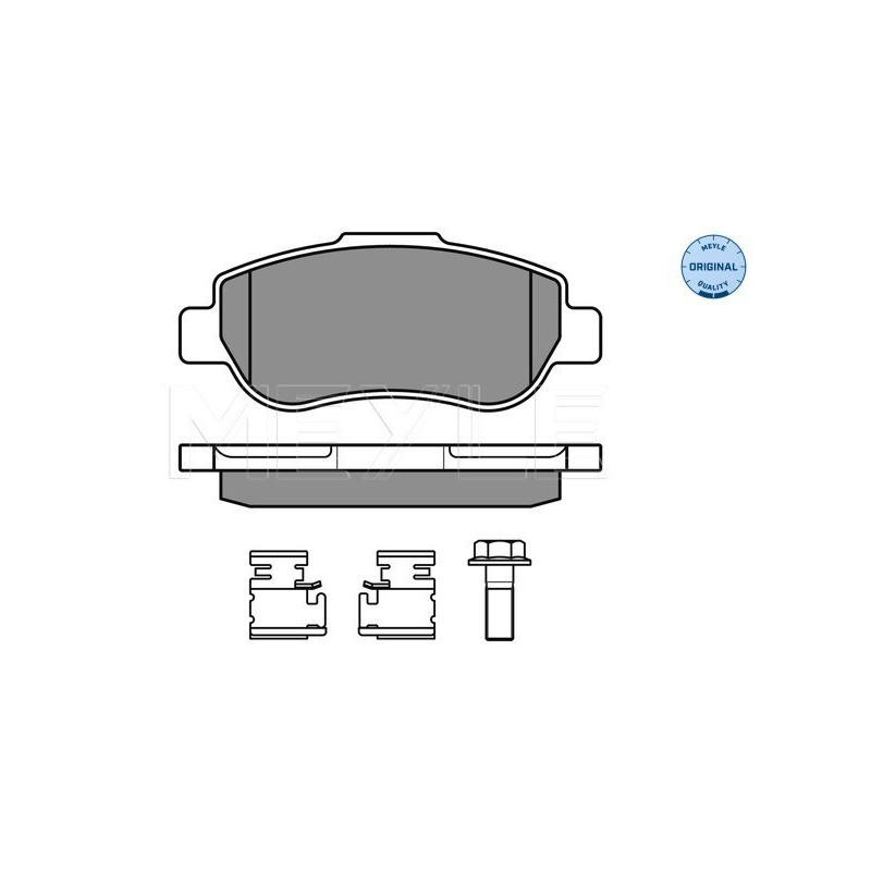 MEYLE 025 240 7217/W Brake Pads Set Front for Panda 500 Ka