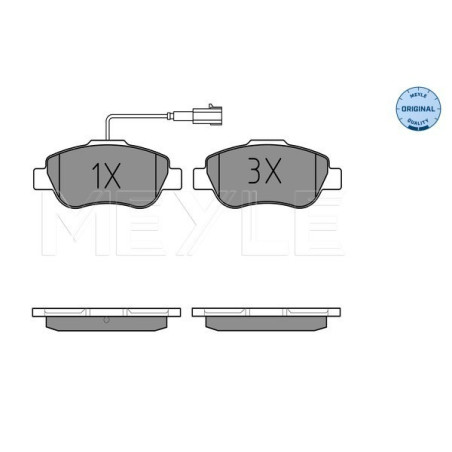 MEYLE 025 240 7218 Klocki hamulcowe przód dla Fiat Panda