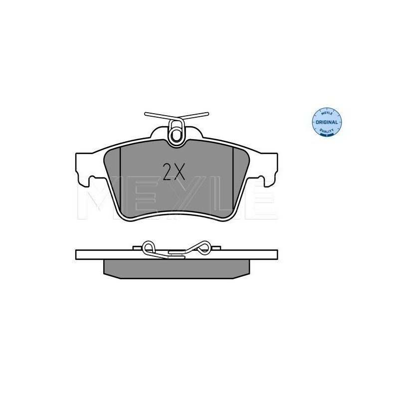 MEYLE 025 241 3716 Pastiglie freno posteriore per Vectra C5 Laguna 9-3 Signum XF BLS XK XJ Transit