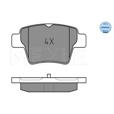 MEYLE 025 241 5017 Brake Pads Set Rear for 307 C4 207