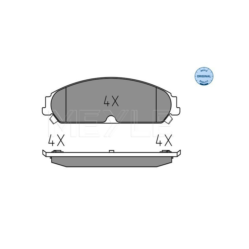 MEYLE 025 241 6417/W Plaquettes de frein avant pour 300 Thema