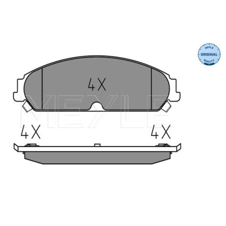 MEYLE 025 241 6417/W Brake Pads Set Front for 300 Thema