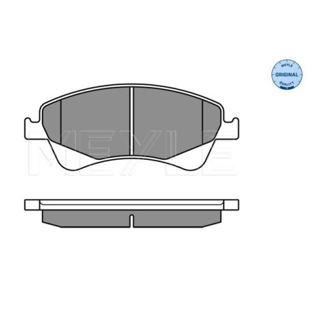 MEYLE 025 242 0419/W Bremsbeläge Vorne für Avensis Verso Auris Corolla