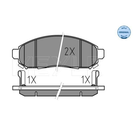 MEYLE 025 242 2716/W Brzdové destičky přední pro NP300 Pathfinder NV200 Leaf