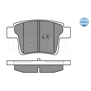 MEYLE 025 242 6017 Brzdové destičky zadní pro Mondeo X-Type