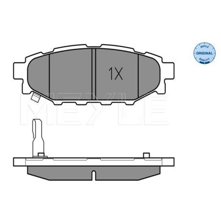 MEYLE 025 242 7114/W Brzdové platničky zadné pre Legacy Impreza Outback Forester XV Brz GT