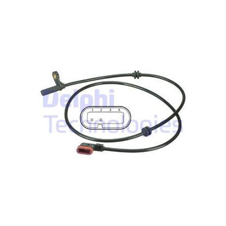 DELPHI SS20498 Rear ABS Wheel Speed Sensor for Mercedes C-Class W204 S204 C204