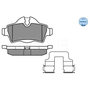MEYLE 025 242 8917 Brake Pads Set Rear for Hatchback Clubman Convertible Coupe Roadster