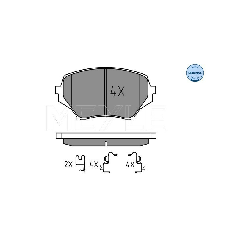 MEYLE 025 242 9714/W Klocki hamulcowe przód dla Mazda MX-5