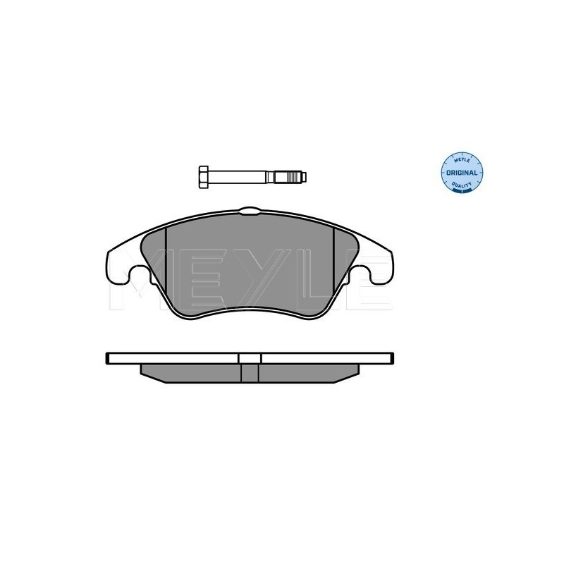 MEYLE 025 243 1019 Brzdové platničky predné pre Mercedes E C CLS SLK SLC