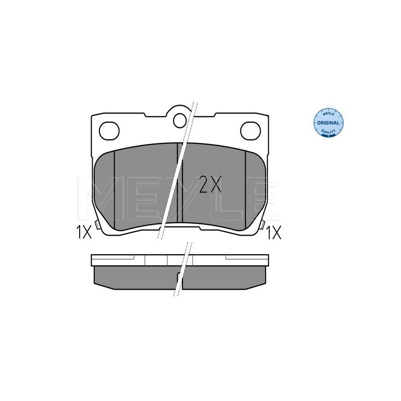 MEYLE 025 243 2315/W Brake Pads Set Rear for Lexus GS IS