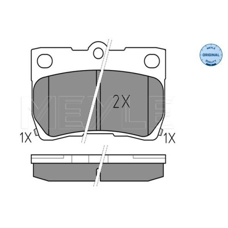 MEYLE 025 243 2315/W Brake Pads Set Rear for Lexus GS IS