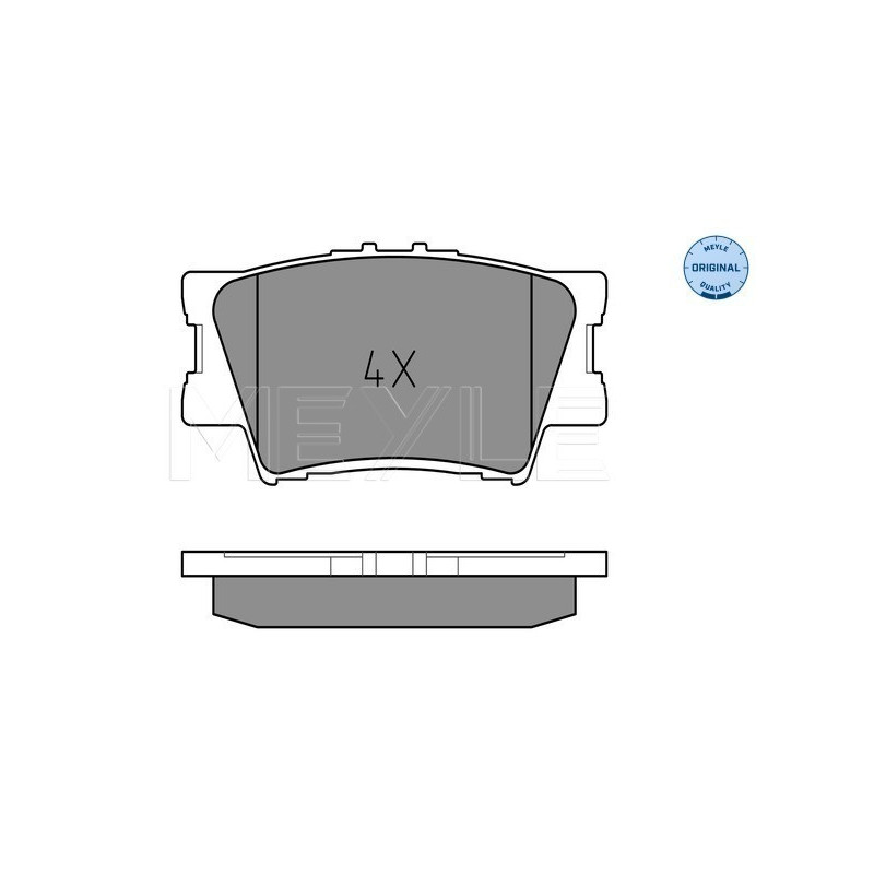 MEYLE 025 243 3815 Pastillas de freno trasero para RAV 4 Camry ES