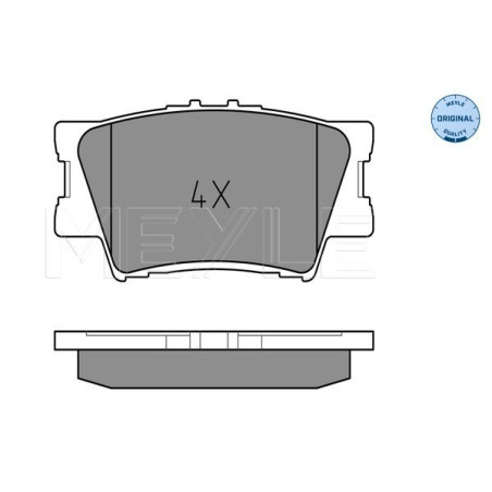 MEYLE 025 243 3815 Brzdové platničky zadné pre RAV 4 Camry ES