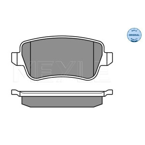 MEYLE 025 243 4817 Klocki hamulcowe tył dla Fiat Croma