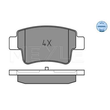 MEYLE 025 243 4917 Brzdové platničky zadné pre Corsa Punto