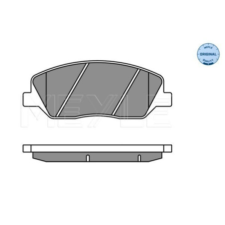 MEYLE 025 243 5117/W Brake Pads Set Front for Santa Fe Korando Sorento Actyon Grand Santa Fe Rexton
