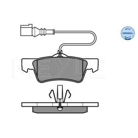 MEYLE 025 243 6719/W Pastiglie freno posteriore per VW Transporter Multivan
