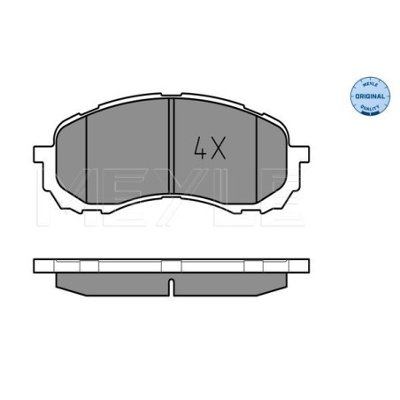 MEYLE 025 243 7217/W Bremsbeläge Vorne für Subaru Impreza