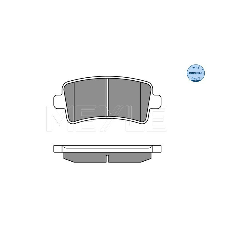 MEYLE 025 244 2116/W Brzdové platničky zadné pre Insignia 9-5
