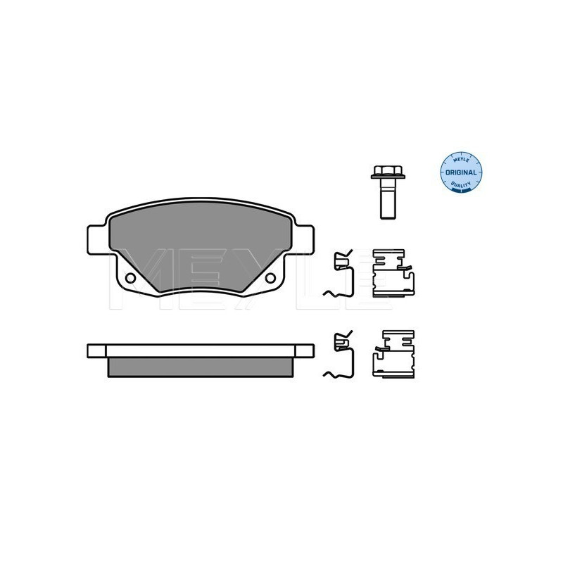 MEYLE 025 244 8617/W Plaquettes de frein arrière pour Ford Transit