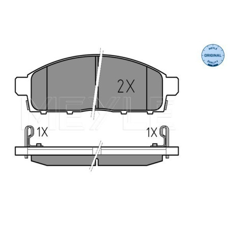 MEYLE 025 245 2916/W Bremsbeläge Vorne für L 200 Fullback Pajero Sport