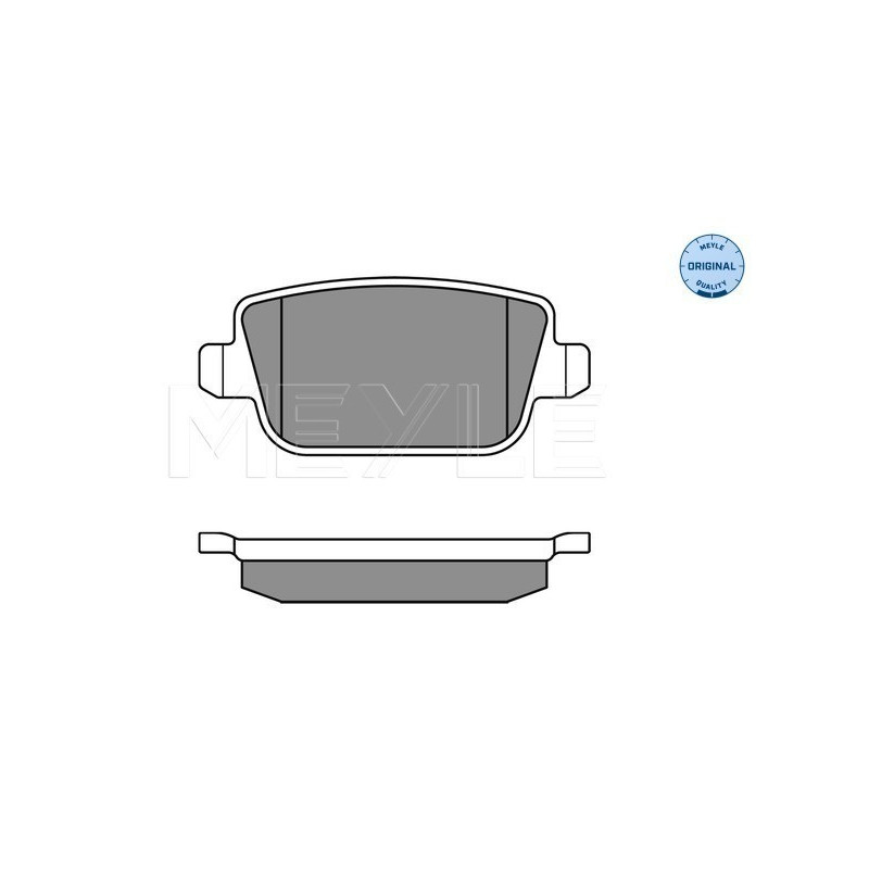 MEYLE 025 245 3715 Brzdové destičky zadní pro Mondeo S-Max Galaxy Kuga Focus
