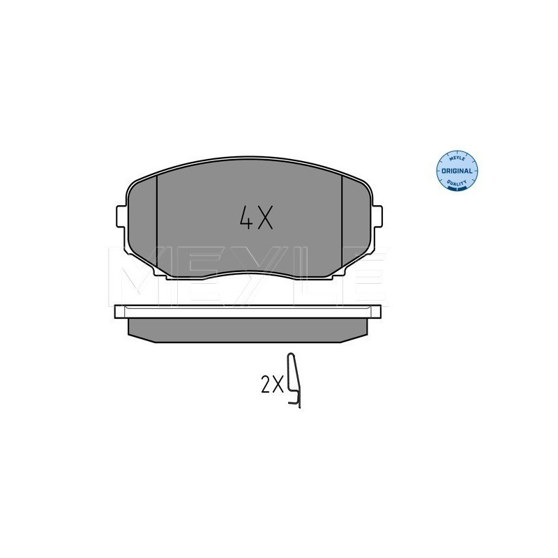 MEYLE 025 245 4417/W Klocki hamulcowe przód dla CX-7 Eclipse Cross CX-9 Pajero Sport Outlander