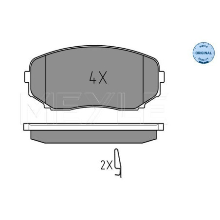 MEYLE 025 245 4417/W Pastillas de freno delantero para CX-7 Eclipse Cross CX-9 Pajero Sport