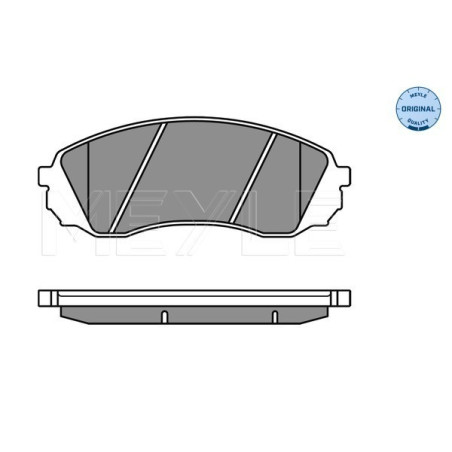 MEYLE 025 245 9717/W Brake Pads Set Front for H-1 Carnival MG