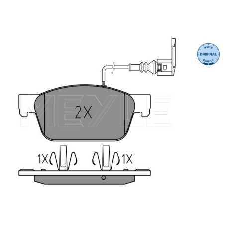 MEYLE 025 246 2318/W Brake Pads Set Front for Transporter Multivan California