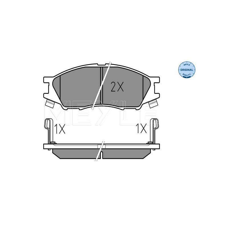 MEYLE 025 246 4815/W Brzdové platničky predné pre Nissan Almera
