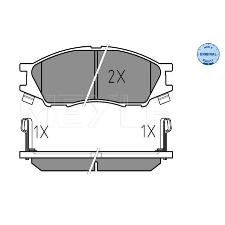 MEYLE 025 246 4815/W Pastillas de freno delantero para Nissan Almera