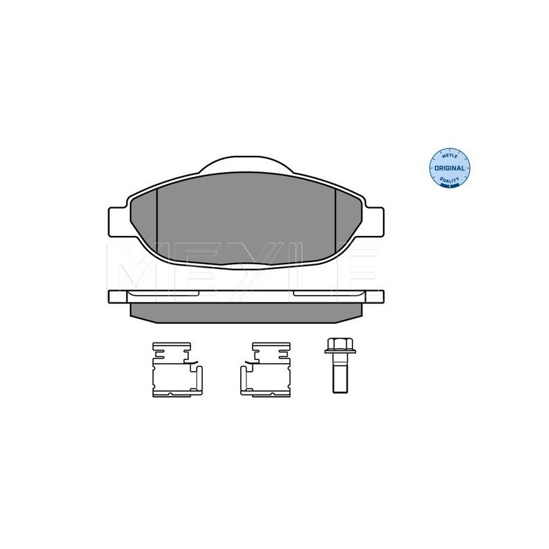 MEYLE 025 246 6017 Brzdové platničky predné pre Peugeot 308 3008