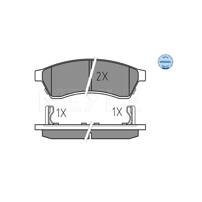 MEYLE 025 247 4414/W Klocki hamulcowe tył dla Chevrolet Epica