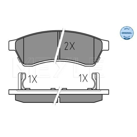 MEYLE 025 247 4414/W Brzdové platničky zadné pre Chevrolet Epica