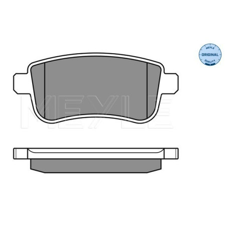 MEYLE 025 248 2015 Brzdové platničky zadné pre Megane Clio Scenic Arkana Fluence